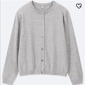 Uniqlo Supima Cotton crew neck cardigan XS
